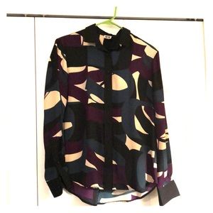 Beautiful pattern Anne Kline blouse